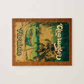 Puzzle Clearwater Beach Floride Palm Tree Souvenirs 60s (Horizontal)