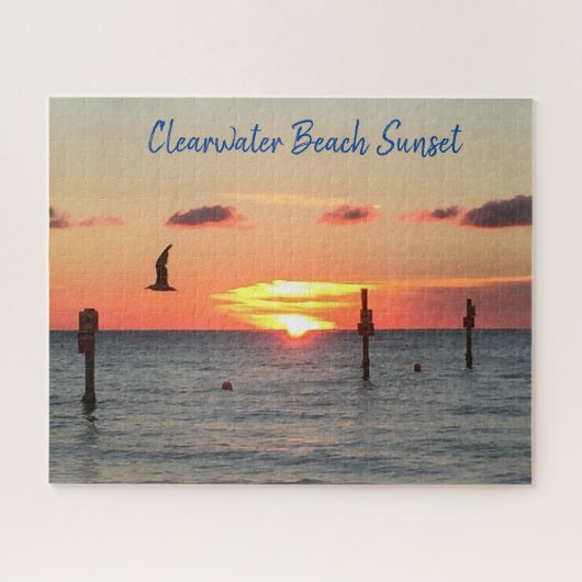 Puzzle Clearwater Beach Sunset Jigsaw (Horizontal)
