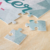 Puzzle Clearwater Florida Flamant rose rose Retro (Côté)