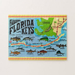 Puzzle Clés de Floride 11x14 Poisson