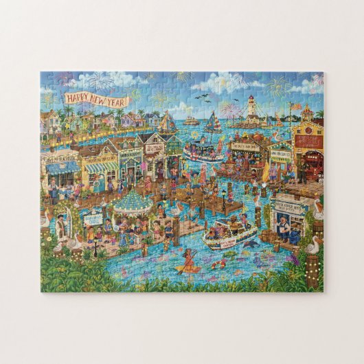 Puzzle Clés de Kouta Kerplop le jour de l'an (Horizontal)