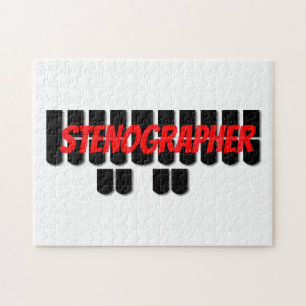 Puzzle Clés de Steno de sténographe pour des sténograp