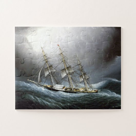 Puzzle Clipper Ship Cape Horn James Edward Buttersworth (Horizontal)