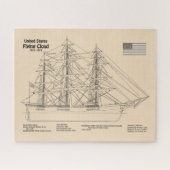 Puzzle Clipper Ship Floud - Plan d'expédition SD (Horizontal)