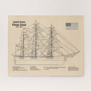 Puzzle Clipper Ship Floud - Plan d'expédition SD