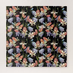 Puzzle Cloches de Campion à échelle : aquarelle Florale