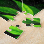 Puzzle Close-Up Jaguar Leopard Face with Green Eyes (Côté)