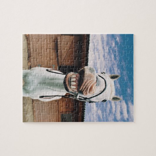 Puzzle Close-up of Horse with Mouth Open (Horizontal)