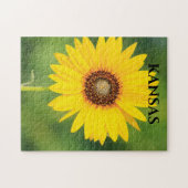 Puzzle Closeup de tournesol du Kansas (Horizontal)