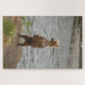 Puzzle Closeuse d'ours, Brooks Falls Alaska (Horizontal)