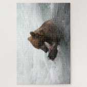 Puzzle Closeuse d'ours, Brooks Falls Alaska (Vertical)