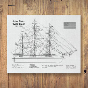 Puzzle Cloud de vol de l'expédition clipper - Blueprint B