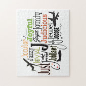 Puzzle Cloud Word Adjectif commençant par la lettre J (Vertical)