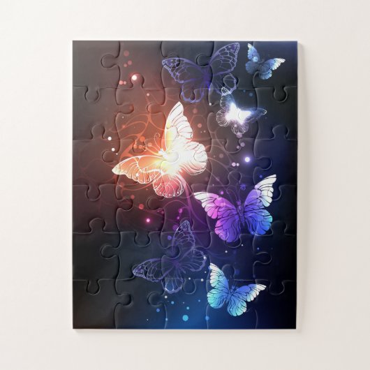 Puzzle Clowing Night Butterflies (Vertical)