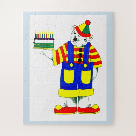 Puzzle Clown d'anniversaire (Vertical)