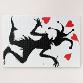Puzzle Clown Effrayant Jouant avec des Cœurs (Horizontal)