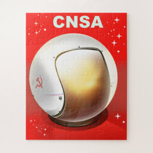 Puzzle CNSA China space art.