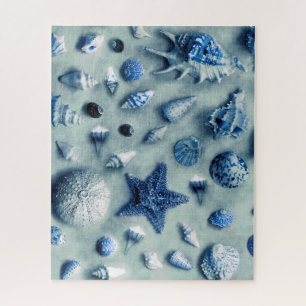 Puzzle Coastages Coastal Seashells Starfish Beach Indigo
