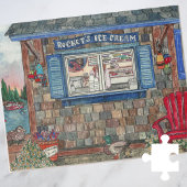 Puzzle Coastal New England Ice Cream Shop Aquarelle