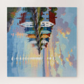 Puzzle Coastal Themed | Beach Homes on the Bay   (Horizontal)