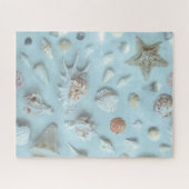 Puzzle Coastère Coquillages Starfish Beach Blue (Horizontal)