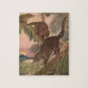 Puzzle Coatimundi par Louis Sargent, Animaux sauvages de