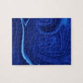 Puzzle Cobalt bleu arrière - plan texturé artisanal (Horizontal)