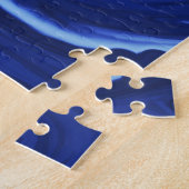 Puzzle Cobalt bleu arrière - plan texturé artisanal (Côté)
