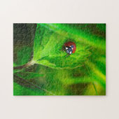 Puzzle Coccinelle dans la nature verte (Horizontal)