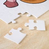 Puzzle Cochon comme coureur (Côté)