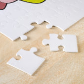 Puzzle Cochon comme enseignant avec livre (Côté)