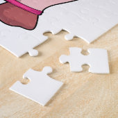 Puzzle Cochon de fitness avec bande de caoutchouc (Côté)