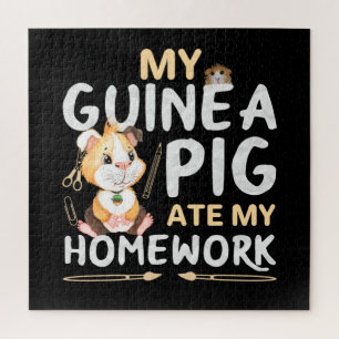 Puzzle Cochon De Guinée Mignonne Mange Mes Mains