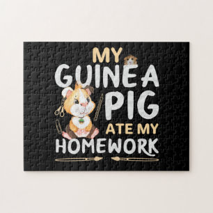Puzzle Cochon De Guinée Mignonne Mange Mes Mains