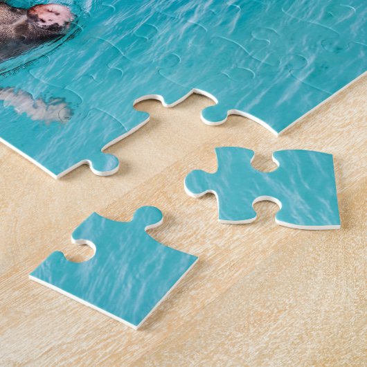 Puzzle Cochon de natation d'Exuma (Côté)