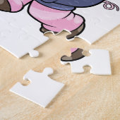 Puzzle Cochon de sport avec volleyball (Côté)