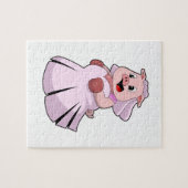 Puzzle Cochon en mariée avec robe Mariage.PNG (Horizontal)