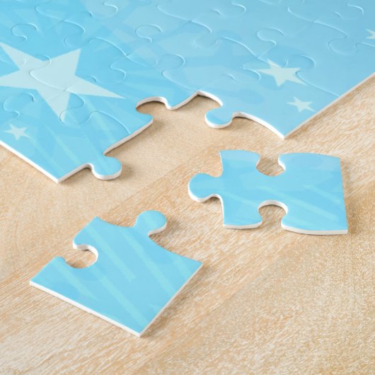 Puzzle Cochon mignon volant dans le ciel (Côté)