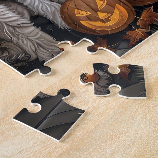 Puzzle Cockapoo Halloween Éffrayant (Côté)