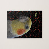 Puzzle Cockatiel et Hearts (Horizontal)