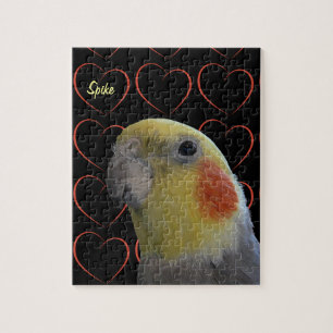 Puzzle Cockatiel et Hearts