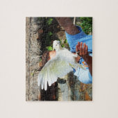 Puzzle Cockatoo affichant une aile (Vertical)