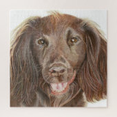 Puzzle Cocker à travail mignon Spaniel main peint Carré (Vertical)