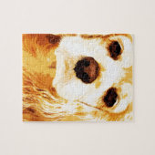 Puzzle cocker américain jaune moderne (Horizontal)