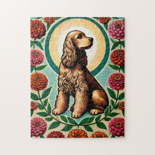 Puzzle Cocker Spaniel (Vertical)