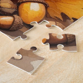 Puzzle Cocker Spaniel À L'Automne Laisse L'Art Thanksgivi (Côté)