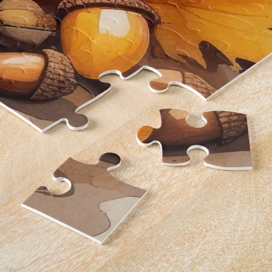 Puzzle Cocker Spaniel À L'Automne Laisse L'Art Thanksgivi (Côté)