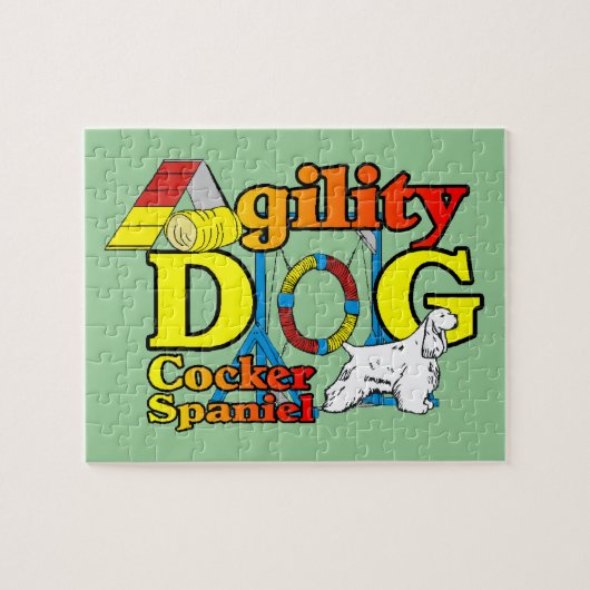 Puzzle Cocker Spaniel Agilité (Horizontal)