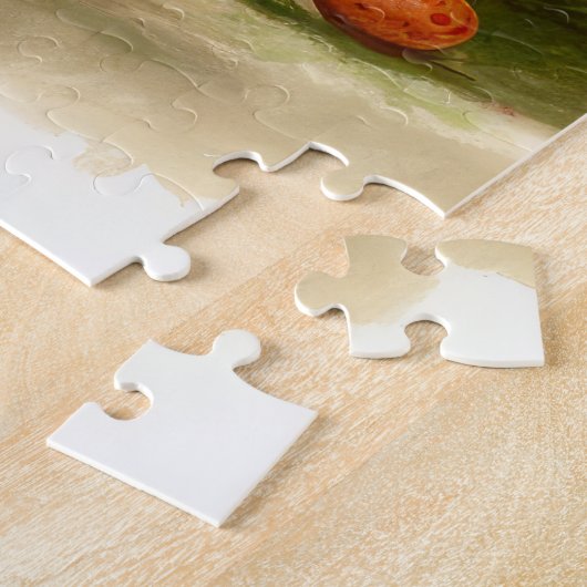 Puzzle Cocker Spaniel avec Oeufs de Pâques Fêtes (Côté)