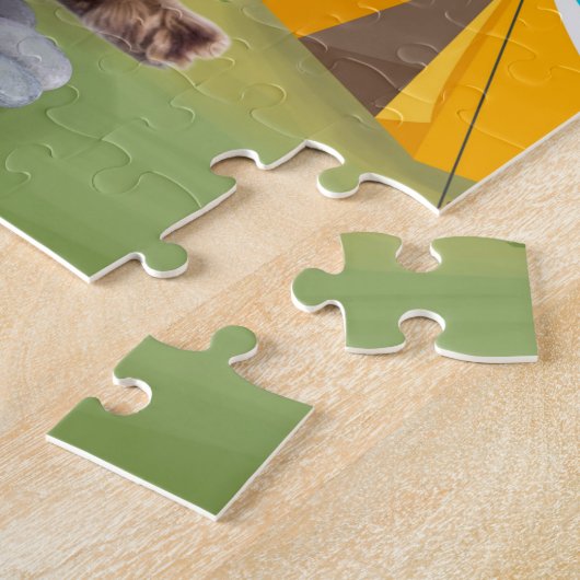 Puzzle Cocker Spaniel Chien Camping  (Côté)